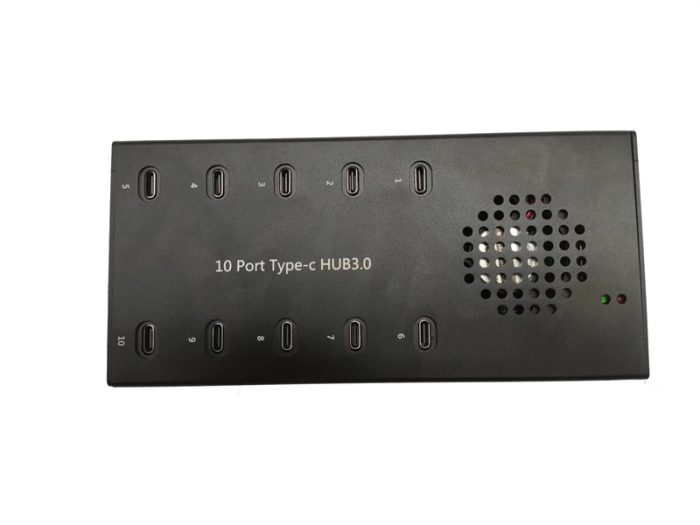 Industrial USB Type C Hub – 10 Ports Charge & Sync