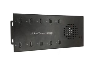 10 Port Industrial USB Type C Charge & Sync Hub