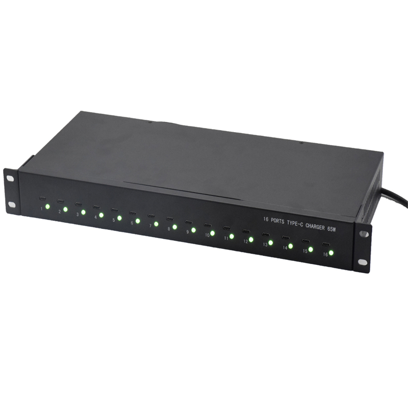 16 Port Type-C USB Charger 800W/1200w Max Power-Rack-Mountable