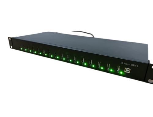 1U Rack Mountable 16 Port USB Charger Hub A-16 – Centralized Charging and Syncing