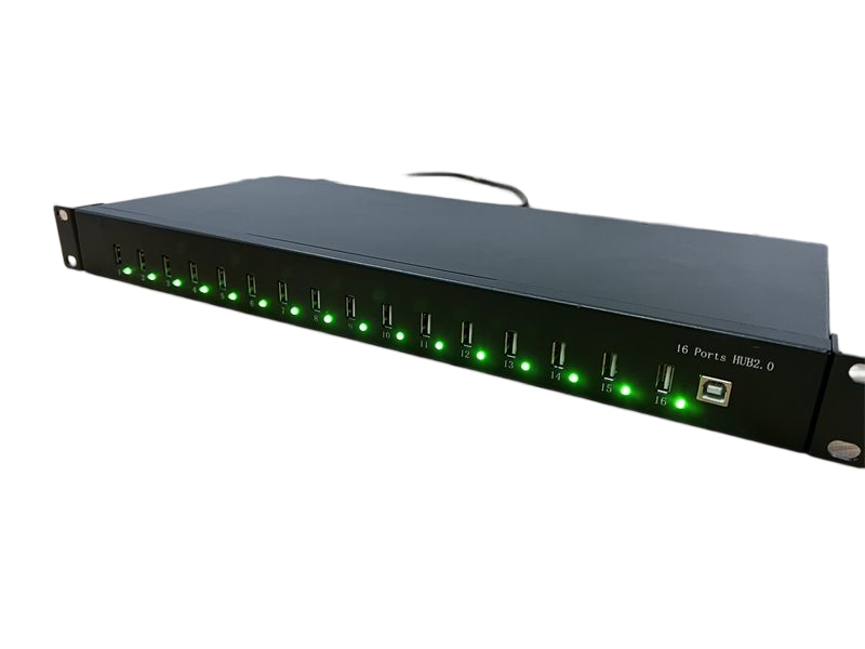 Ladagogo A-16 1U rack mountable 16 port USB charger hub