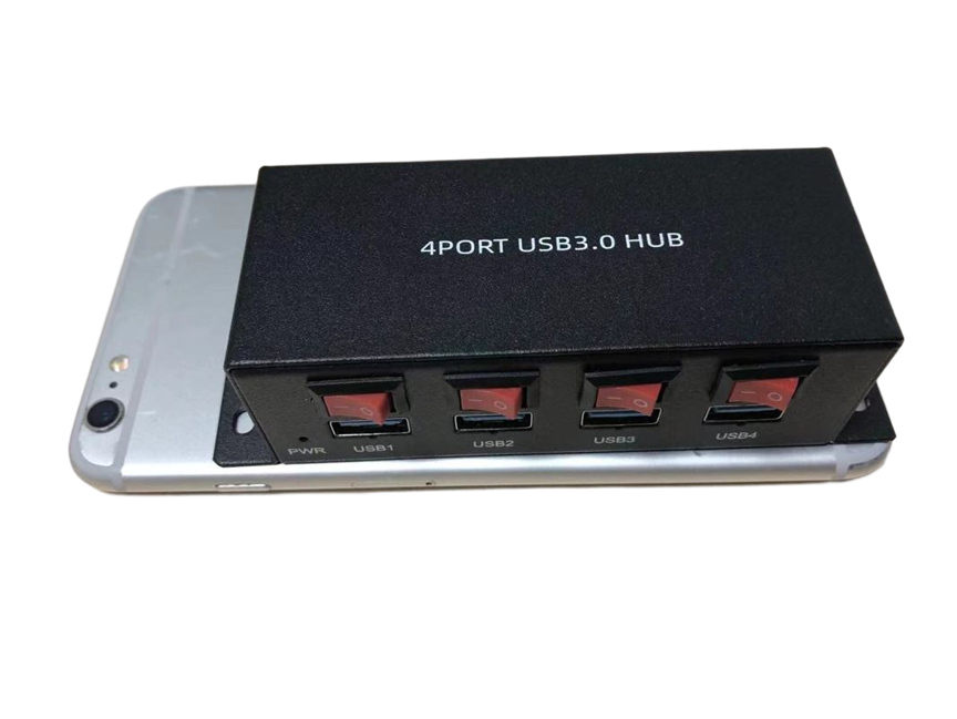B-04 4 port USB 3.0 hub with four switches