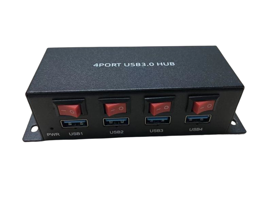 B-04 4 port USB 3.0 hub with four USB 3.0 ports