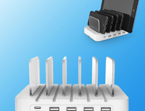 5-Port Charging Station L-108S: Compact Desktop Multi-Port Charging Solution