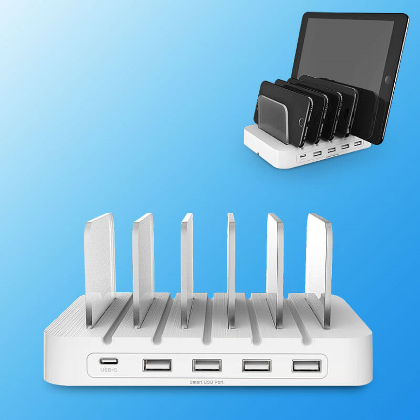 5-Port Charging Station L-108S for multiple devices