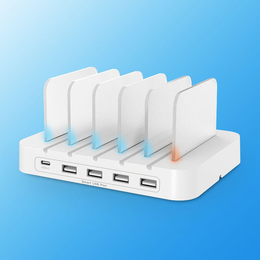 L-108S 5-Port Charging Station desktop charging station