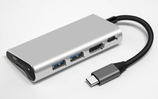 6 in 1 USB 3.1 Hub with Card Reader T299