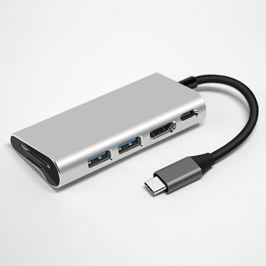 6 in 1 USB 3.1 Hub with Card Reader T299