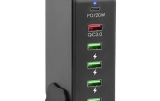6-Port USB Charger LC-818PD with PD 20W and QC3.0