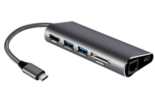 T289 7 in 1 USB C Adapter with HDMI and RJ45