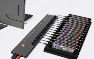 L-26 multi-port USB charger for centralized device charging