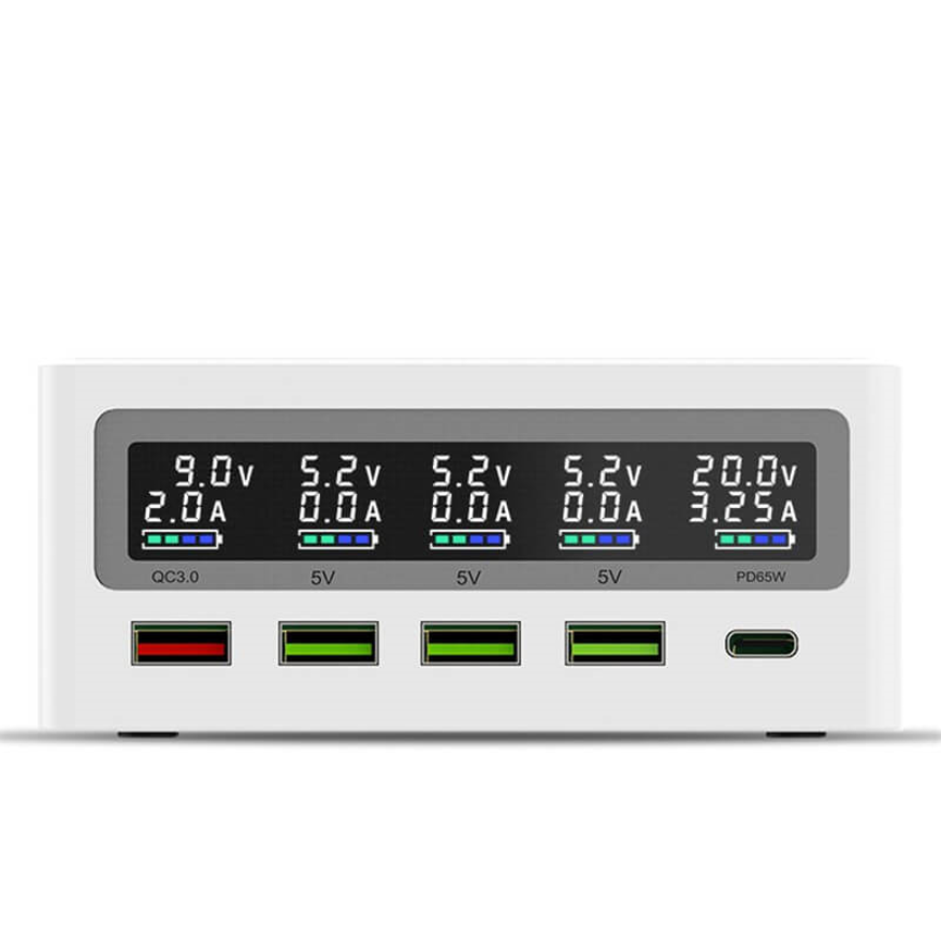 1. L-26 four-port USB charger front view