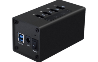 4-Ports USB 3.0 HUB B-04A black metal USB hub