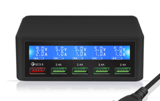5 Ports USB Charger LC-818 with 1 QC and 4 USB ports