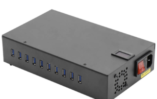 10 Ports USB Charging Station front angled view