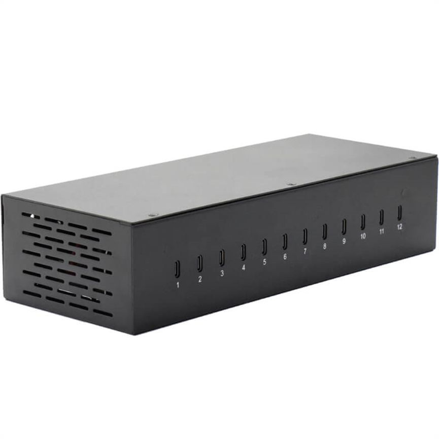 12 Ports Type C Charger with twelve USB Type C ports
