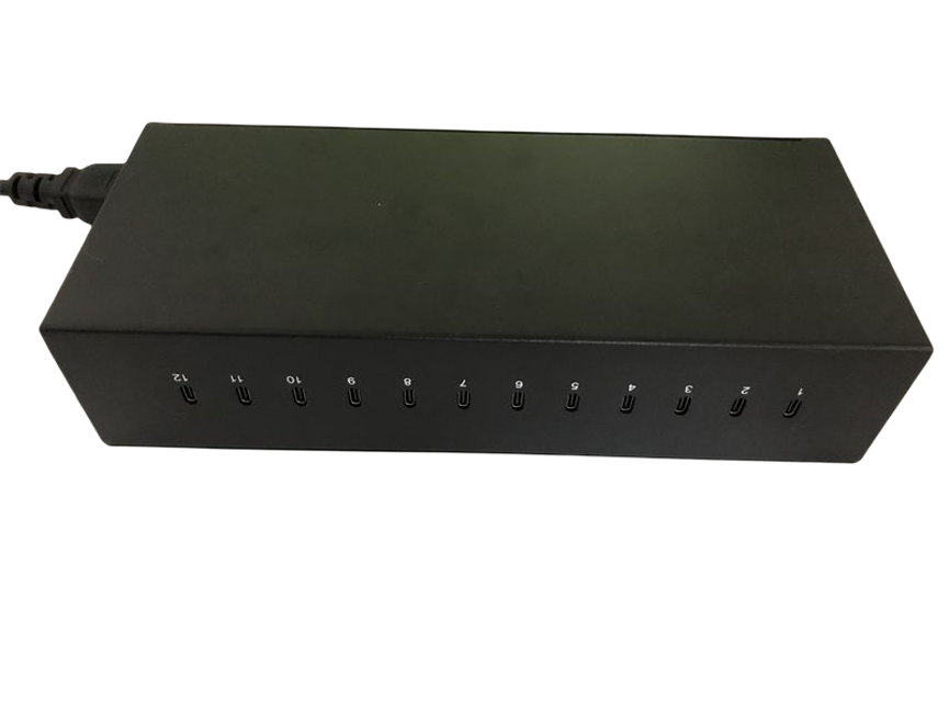 12 Ports Type C Charger 250W front view