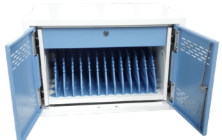 12-Device Charging Cabinet open front view