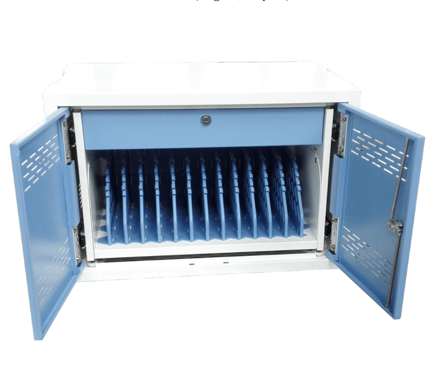 12-Device Charging Cabinet open front view