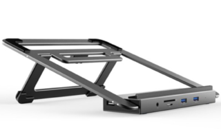 12-in-1 USB-C Docking Station T-230 with integrated stand