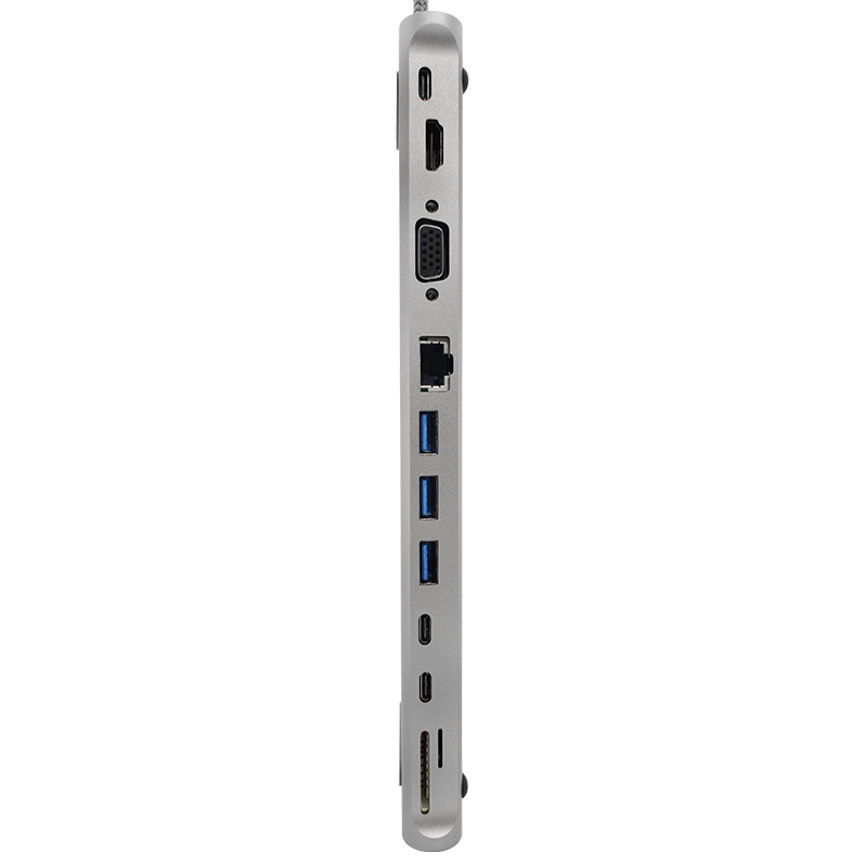 12-in-1 USB-C Hub T282 laptop connectivity setup