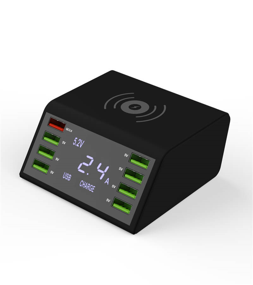 LC-838W 8 Ports USB Charger wireless charging station