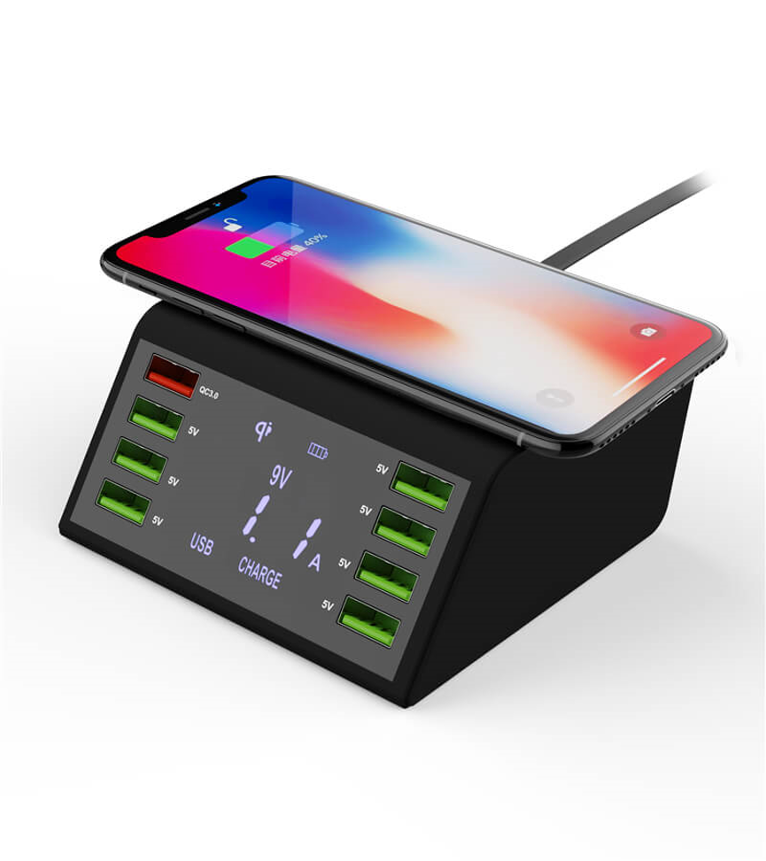 LC-838W 8 Ports USB Charger for desktop multi-device charging