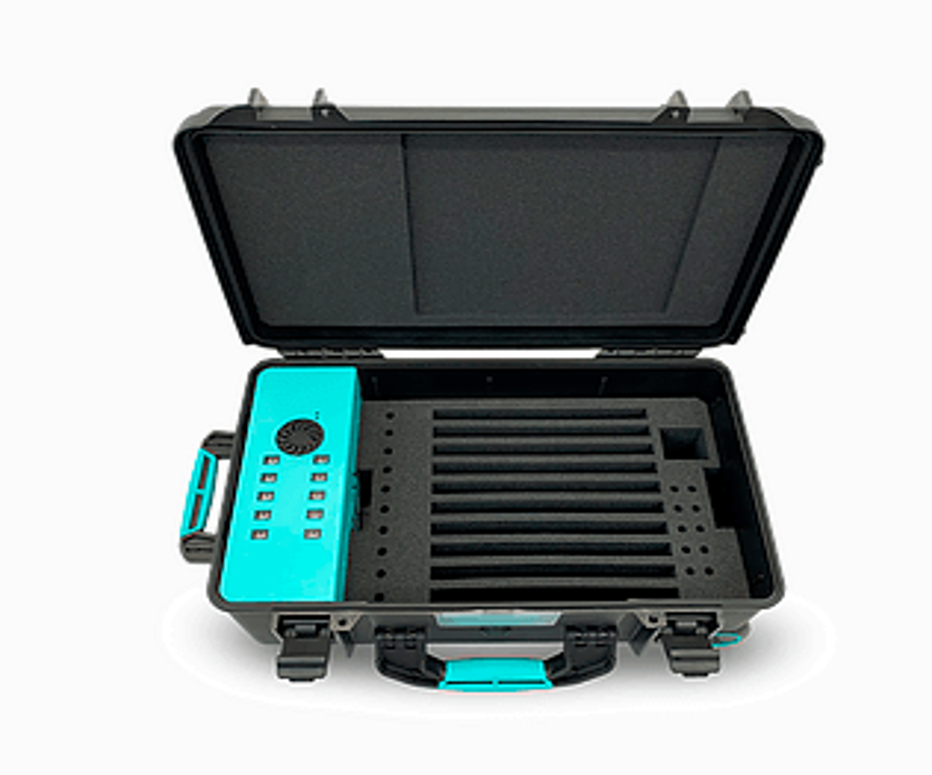 A-10 10 Port Sync&Charge HUB in protective carrying case