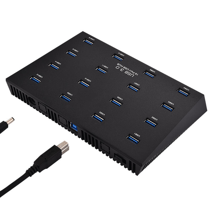 16 Port USB Duplicator with USB devices connected