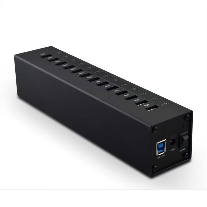 13 Port USB 3.0 HUB B-13 rugged metal enclosure