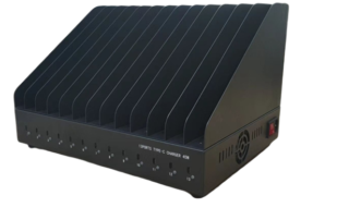 13 Ports USB C Charger with 45W charging per port front view
