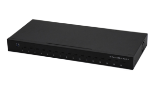 16 Port Type C HUB TH-16 front view