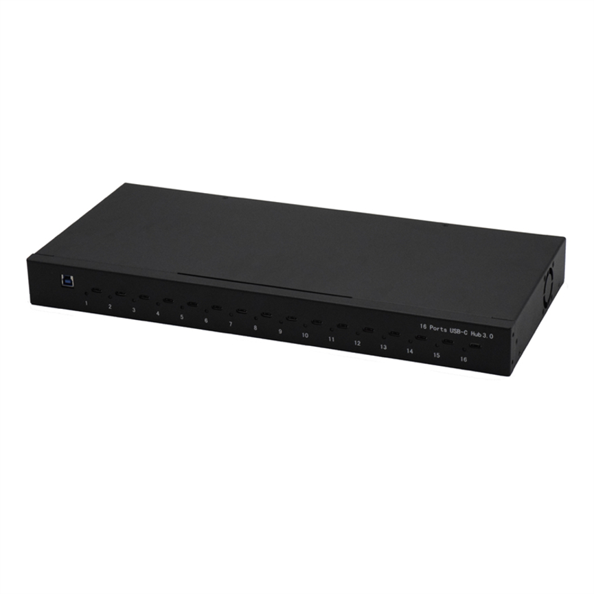 16 Port Type C HUB TH-16 front view