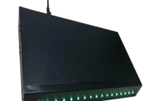 16 Port Type-C Hub Syncs and Charges front view