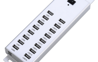 16 Port USB 2.0 HUB aluminum multi-port powered hub